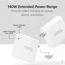Plugable Technologies PS-EPR-140C1 mobile device charger Universal White AC Fast charging Indoor