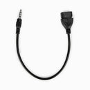 Rocstor Y10A297-B1 cable gender changer 3.5mm USB-A Black