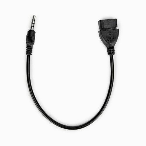 Rocstor Y10A297-B1 cable gender changer 3.5mm USB-A Black