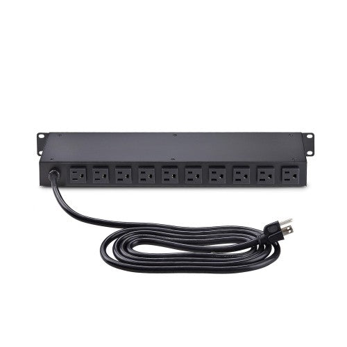 StarTech.com 12NM8-RACK-MOUNT-PDU power distribution unit (PDU) 12 AC outlet(s) 1U Black