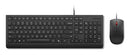 Lenovo 4X31R64400 keyboard Mouse included Universal USB US English Black