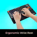 Adesso Truform P330 wrist rest Fiber, Memory foam, Rubber Black