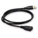 AddOn Networks USBEXTAA3MF USB cable USB 2.0 35.8" (0.91 m) USB A Black