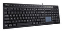 Adesso AKB-445UB keyboard Universal USB QWERTY US English Black