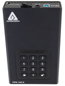 Apricorn Aegis Padlock DT FIPS external hard drive 12 TB USB Type-B 3.2 Gen 1 (3.1 Gen 1) Black