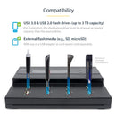StarTech.com USBDUPE17 media duplicator USB flash drive duplicator Black 7 copies