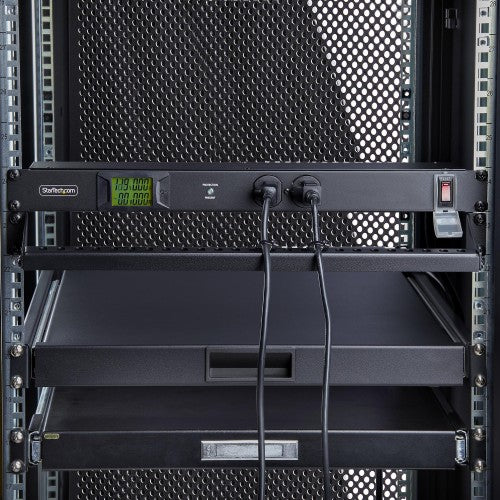 StarTech.com 12NM8-RACK-MOUNT-PDU power distribution unit (PDU) 12 AC outlet(s) 1U Black