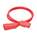 Tripp Lite P004-003-ARD power cable Red 35.4" (0.9 m) C13 coupler C14 coupler