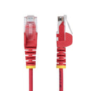 StarTech.com N6PAT9INRDS networking cable Red 7.87" (0.2 m) Cat6 U/UTP (UTP)