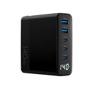 4XEM 4XGAN016140WB mobile device charger Universal Black AC Fast charging Indoor