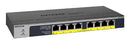 NETGEAR GS108PP Unmanaged Gigabit Ethernet (10/100/1000) Power over Ethernet (PoE) Black