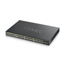 Zyxel GS1920-48HPV2 network switch Managed Gigabit Ethernet (10/100/1000) Power over Ethernet (PoE) Black