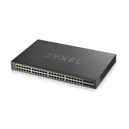 Zyxel GS1920-48HPV2 network switch Managed Gigabit Ethernet (10/100/1000) Power over Ethernet (PoE) Black