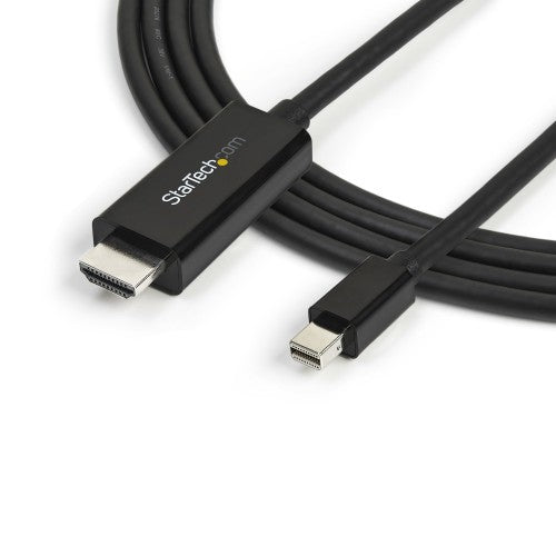 StarTech.com MDP2HDMM3MB video cable adapter 118.1" (3 m) Mini DisplayPort HDMI Black