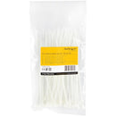 StarTech.com CBMZT6N cable tie Releasable cable tie Nylon, Plastic White 100 pc(s)