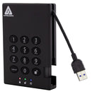Apricorn Aegis Padlock 3.0 4 TB USB Type-A 3.2 Gen 1 (3.1 Gen 1) Black
