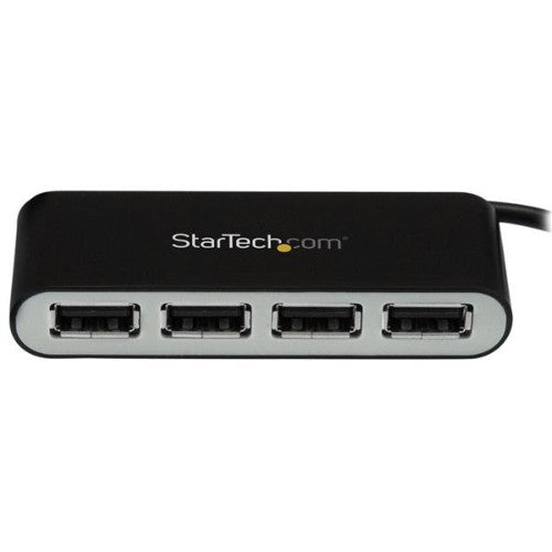 StarTech.com ST4200MINI2 interface hub USB 2.0 480 Mbit/s Black, Silver