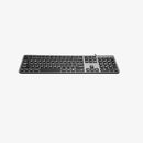 Macally UCABLZKEYLPSG keyboard Universal USB QWERTY English Black, Gray