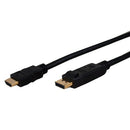 Comprehensive 10ft DisplayPort/HDMI 118.1" (3 m) Black