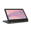 Lenovo 300e Yoga Chromebook Gen 4 MediaTek Kompanio 520 11.6" Touchscreen HD 8 GB LPDDR4x-SDRAM 64 GB eMMC Wi-Fi 6 (802.11ax) ChromeOS English Gray