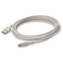 AddOn Networks USB2LGT3MW lightning cable 118.1" (3 m) White