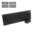 Siig JK-WR0T12-S1 keyboard Mouse included Home RF Wireless QWERTY Black