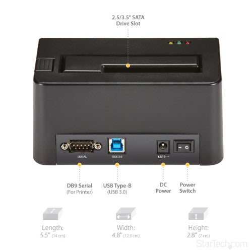 StarTech.com SDOCK1EU3P data storage device part/accessory Disk drive eraser