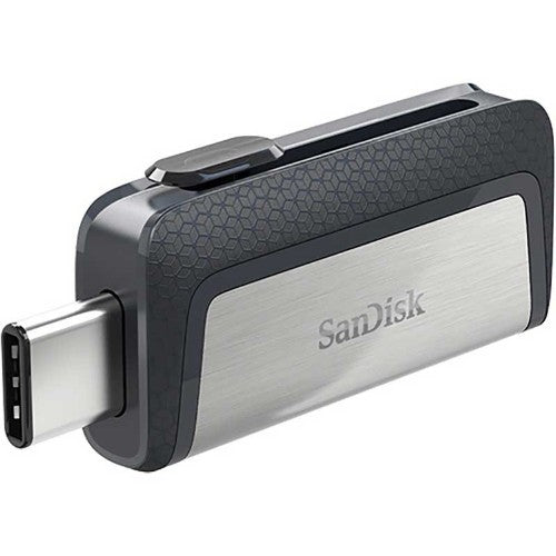 SanDisk SDDDC2-256G-A46 USB flash drive 256 GB USB Type-A / USB Type-C 3.2 Gen 1 (3.1 Gen 1) Gray, Silver