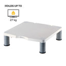 Fellowes Standard Monitor Riser 21" Desk Gray, White