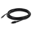 AddOn Networks USBC2LGT3MB lightning cable 118.1" (3 m) Black
