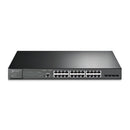 TP-Link JetStream TL-SG3428MP network switch Managed L2+ Gigabit Ethernet (10/100/1000) Power over Ethernet (PoE) 1U Black