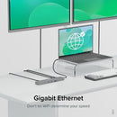 Plugable Technologies USBC-11IN1E laptop dock/port replicator Wired USB 3.2 Gen 1 (3.1 Gen 1) Type-C Silver