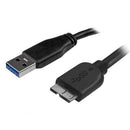 StarTech.com USB3AUB50CMS USB cable USB 3.2 Gen 1 (3.1 Gen 1) 19.7" (0.5 m) USB A Micro-USB B Black