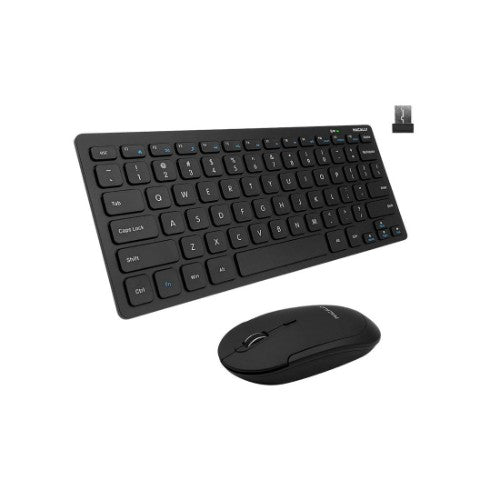 Macally RFCOMPACTKEYCB keyboard Mouse included Universal RF Wireless QWERTY English Black