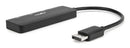 Rocstor Y10A314-B1 interface hub DisplayPort Black