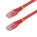 StarTech.com C6PATCH25RD networking cable Red 300" (7.62 m) Cat6 U/UTP (UTP)