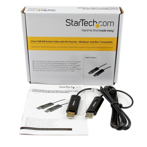 StarTech.com SVKMS2 KVM cable Black 70.9" (1.8 m)