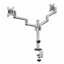 Rocstor Y10N019-S1 monitor mount / stand 32" Black, Silver Desk