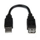 StarTech.com USBEXTAA6IN USB cable USB 2.0 5.98" (0.152 m) USB A Black