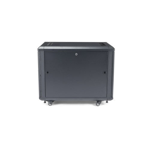 StarTech.com RK1236BKF rack cabinet 12U Freestanding rack Black