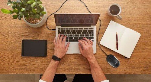 Macally UCDYNAMOUSESG mouse Ambidextrous USB Type-C Optical 2400 DPI