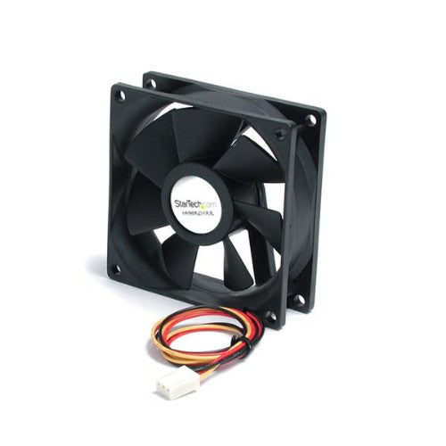 StarTech.com FAN8X25TX3L computer cooling system Computer case Fan 3.15" (8 cm) Black