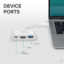Plugable Technologies USBC-MD103 laptop dock/port replicator Wired USB Type-C White