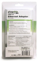 Plugable Technologies USB2-E100 network card Ethernet