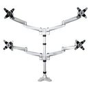 StarTech.com ARMQUADPS monitor mount / stand 27" Desk Silver