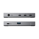 ALOGIC TB4H3TB interface hub Thunderbolt 4 40000 Mbit/s Black, Gray