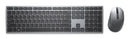 DELL KM7321W keyboard Mouse included Office RF Wireless + Bluetooth US English Gray, Titanium