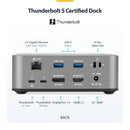 StarTech.com 215N-TB5USB4DOCK laptop dock/port replicator Wired Thunderbolt 5 Gray
