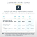 StarTech.com 132N-TB4USB4DOCK laptop dock/port replicator Wired Thunderbolt 4 Gray