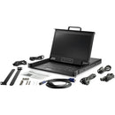 StarTech.com RKCONS17HD rack console 17.3" 1920 x 1080 pixels Steel Black 1U